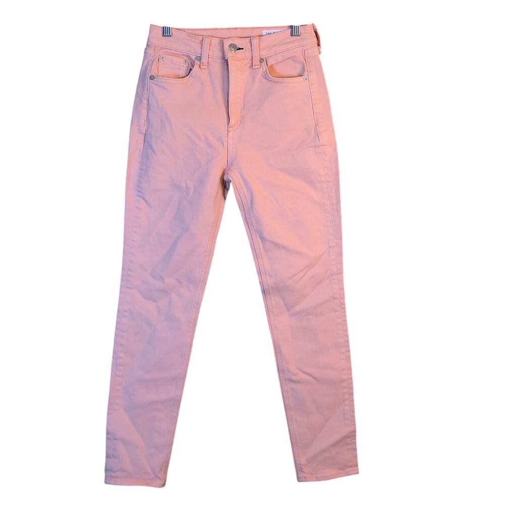 Rag & Bone Womens Jeans Prairie Sun Pink High Rise Skinny Stretch 23